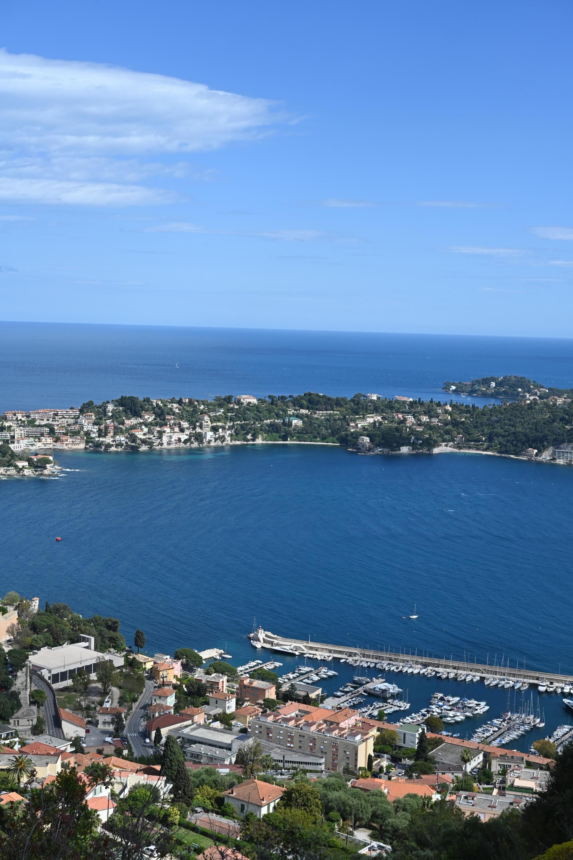 Le Port Royal de la Darse et le Cap Ferrat depuis le Fort du Mont Alban