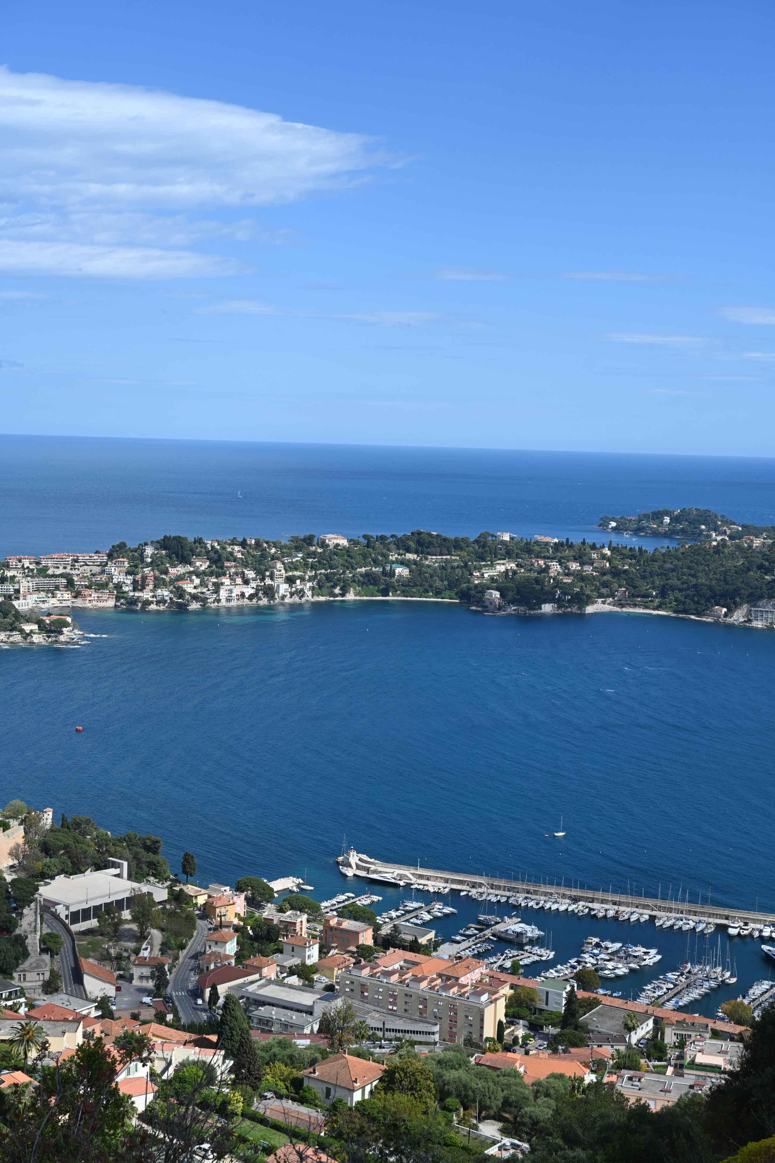 Le Port Royal de la Darse et le Cap Ferrat depuis le Fort du Mont Alban